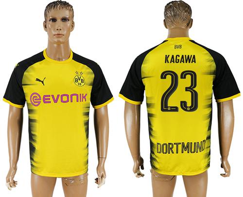 Dortmund #23 Kagawa Yellow Soccer Club Jersey - Click Image to Close